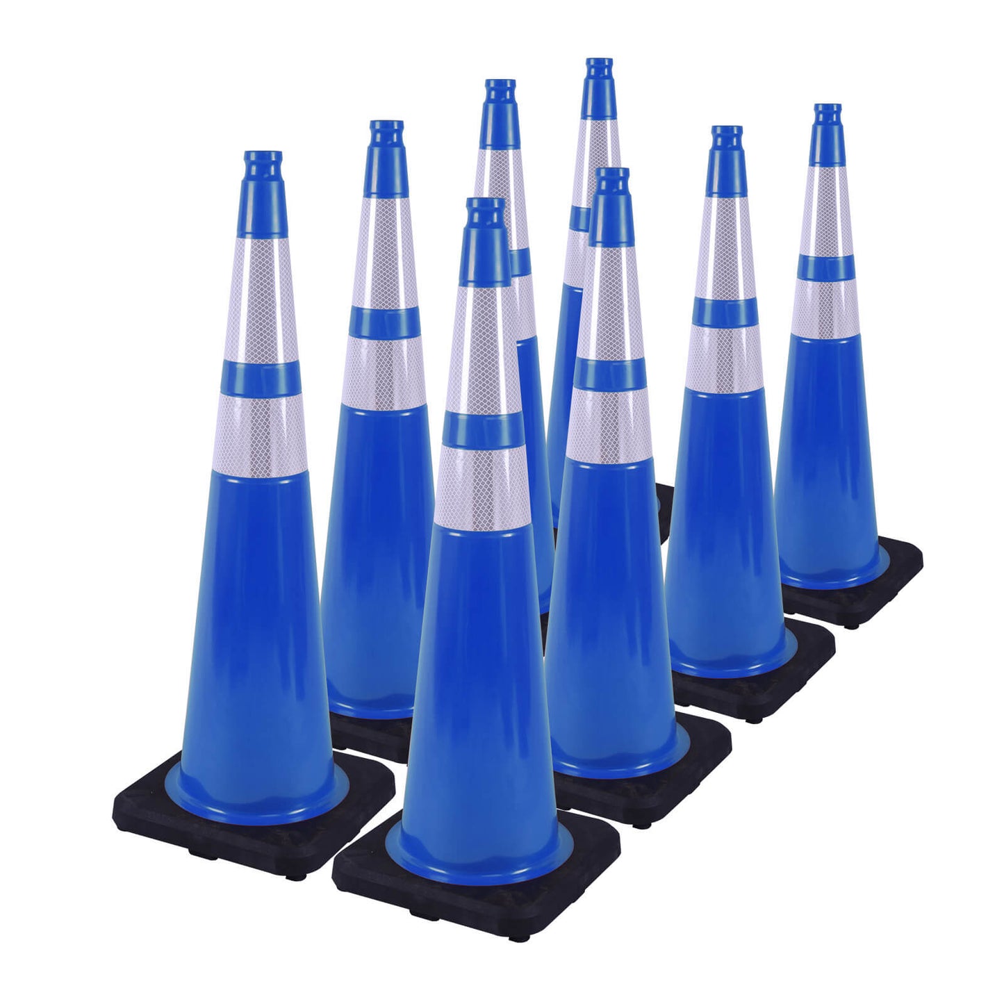 Heavy-Duty PVC Traffic Cones with Reflective Stripe