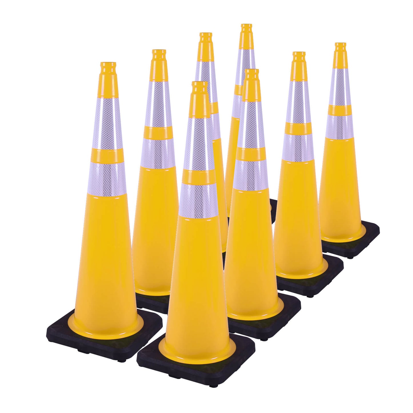 Lightweight Black Base Economy Traffic Cones