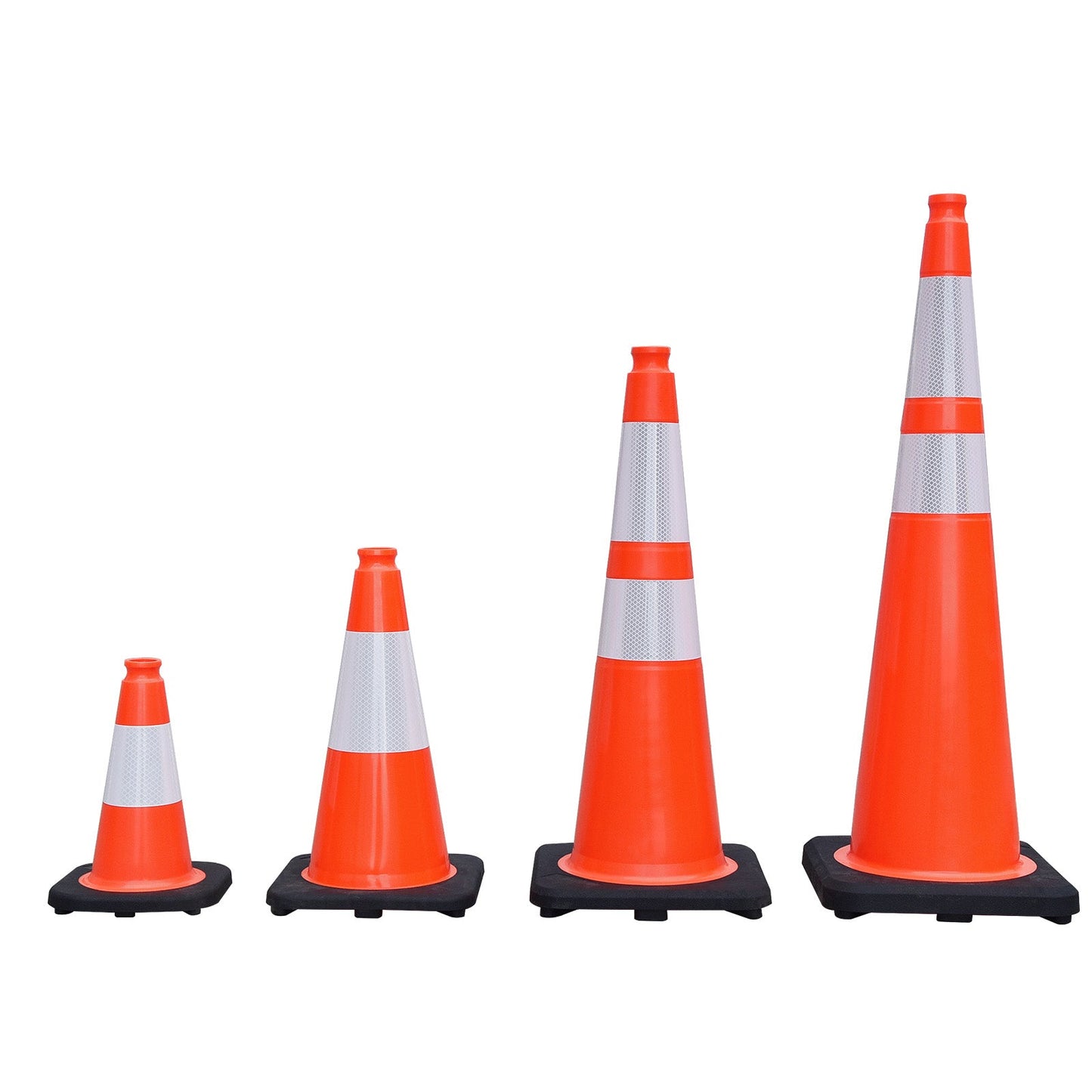 Light Weight Black Base Economy Traffic Cones