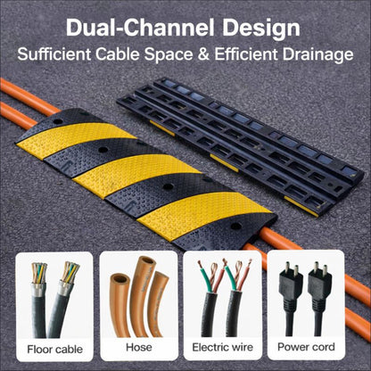 3 ft Heavy-Duty Rubber Speed Bump Set