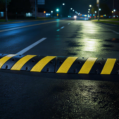 3 ft Heavy-Duty Rubber Speed Bump Set
