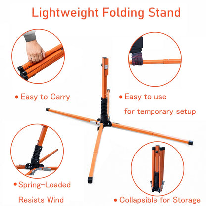 Portable Roll-Up Sign Stand with TPU Spring System