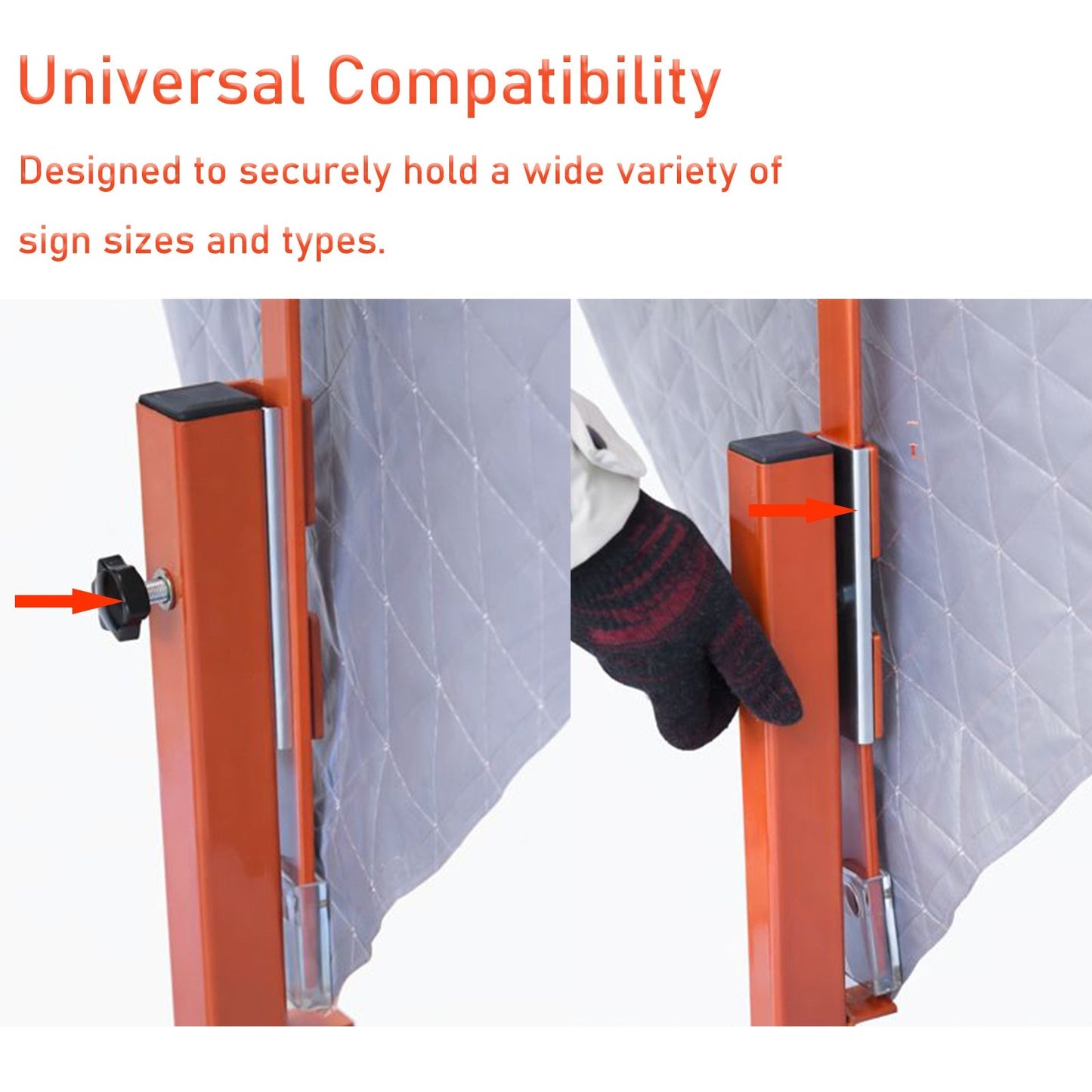 Portable Roll-Up Sign Stand with TPU Spring System
