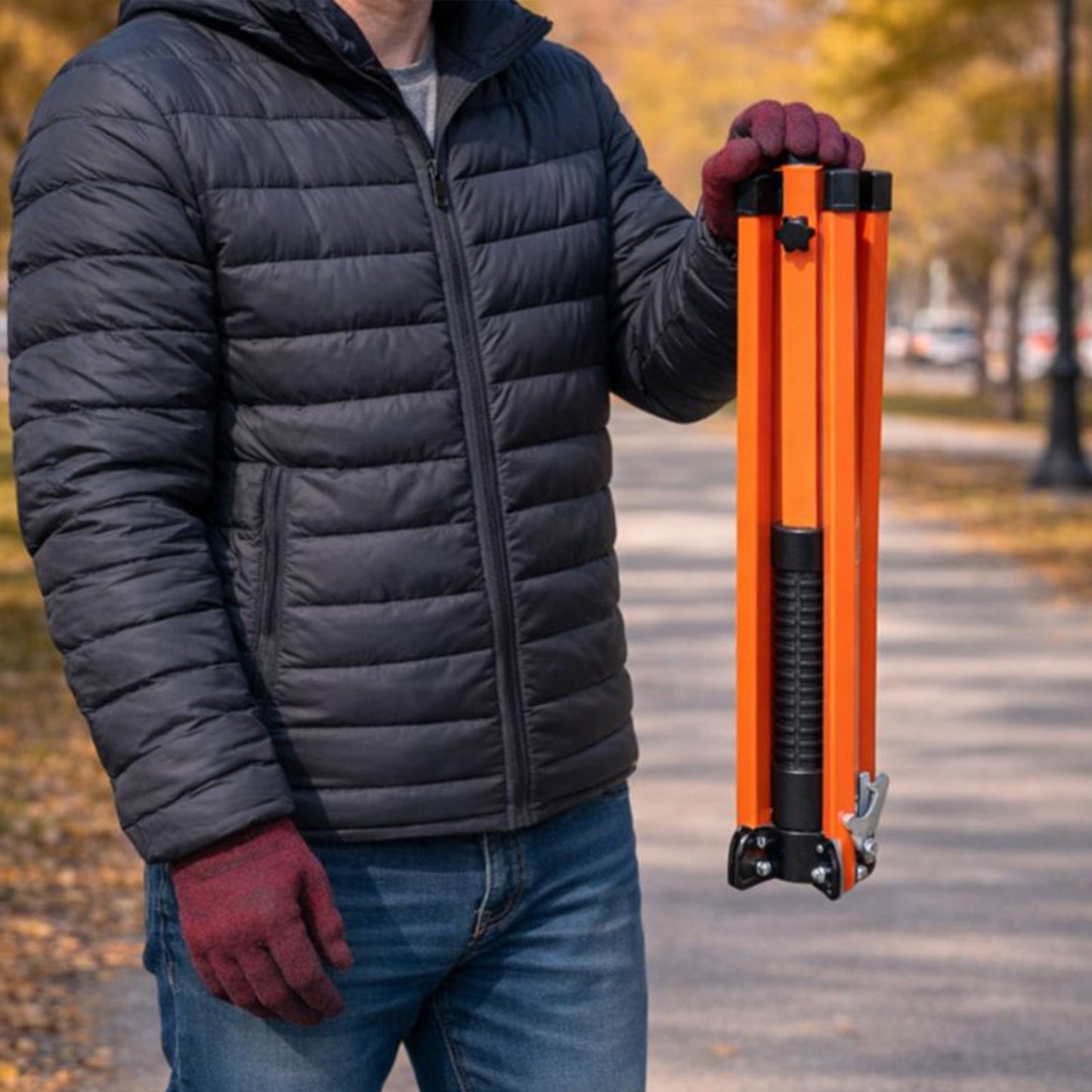 Portable Roll-Up Sign Stand with TPU Spring System