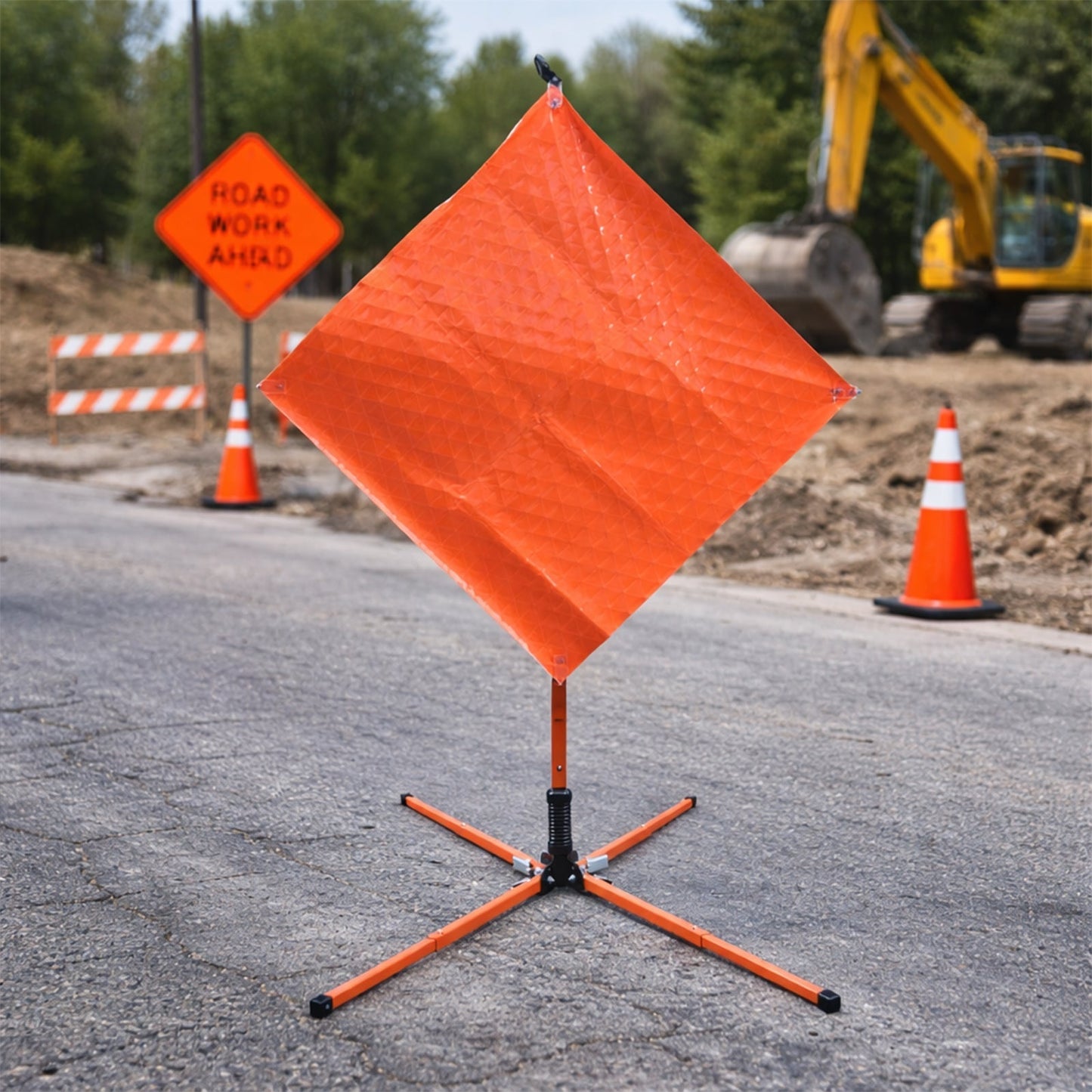 Portable Roll-Up Sign Stand with TPU Spring System