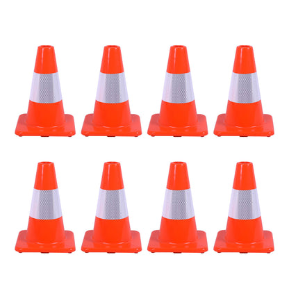 Flexible PVC Traffic Cones with Reflective Collars