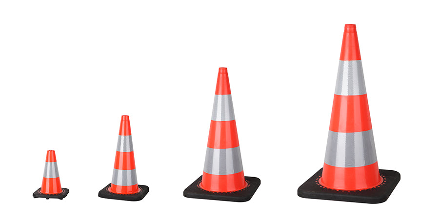 European Black Base Traffic Cone