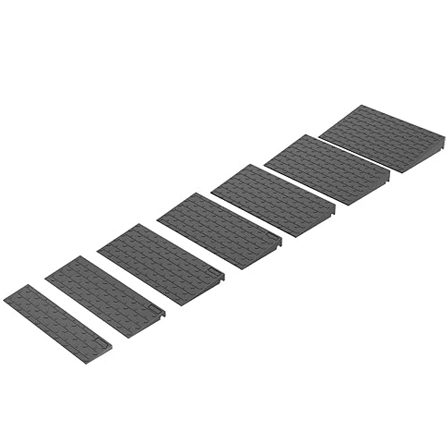 Rubber Threshold Ramp – Multiple Heights, Portable & Durable for Wheelchairs, Scooters & Walkers