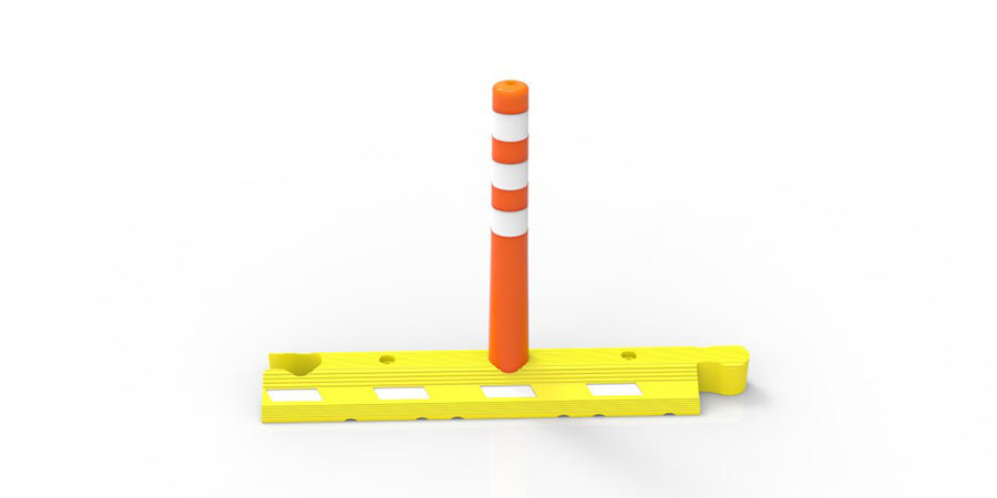 Lane Separator With Flexible Post