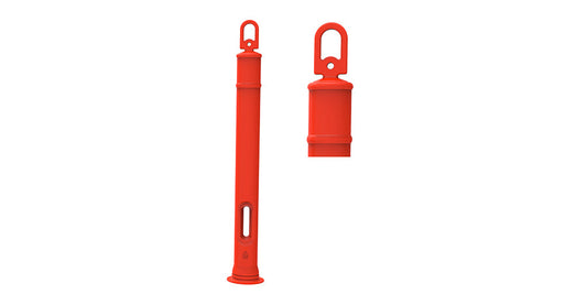 Heavy Duty Flexible Delineator Post with Looper, Round, Grab & π-Top Options for Traffic Safety