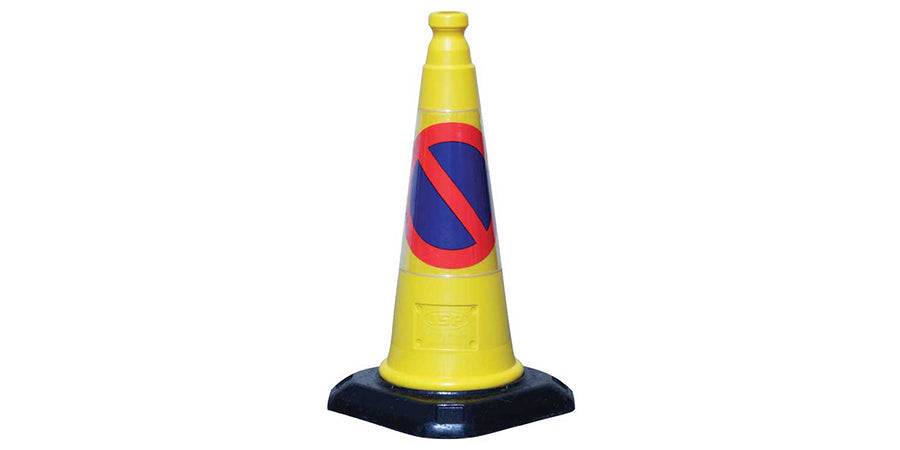 Temporary No Parking Sign – Cone or Standalone for Traffic Control & Parking Safety