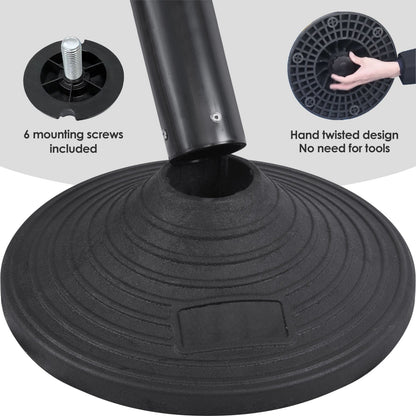 Plastic Retractable Stanchion with 10 ft Black Belt