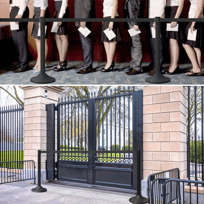Plastic Retractable Stanchion with 300 cm Black Belt