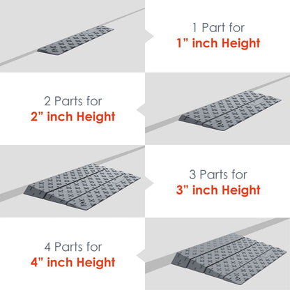Adjustable Threshold Ramp, 2.5-15 cm Height