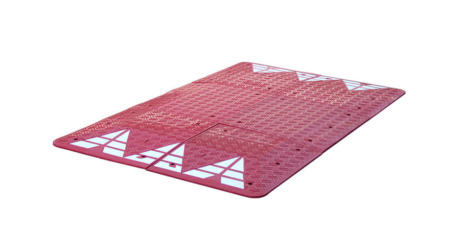 Speed Cushion [Black & Standard] | Heavy-Duty Traffic Calming Solution for Roads, Parking Lots, School Zones & Private Roads