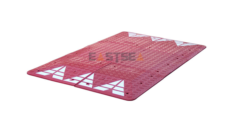 Speed Cushion [Black & Standard] | Heavy-Duty Traffic Calming Solution for Roads, Parking Lots, School Zones & Private Roads