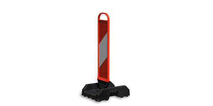Collapsible & Stackable Flexible Delineator Panel with SpringBack Chevron Design for Traffic Safety