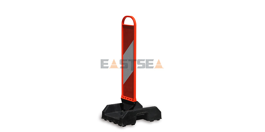 Collapsible & Stackable Flexible Delineator Panel with SpringBack Chevron Design for Traffic Safety