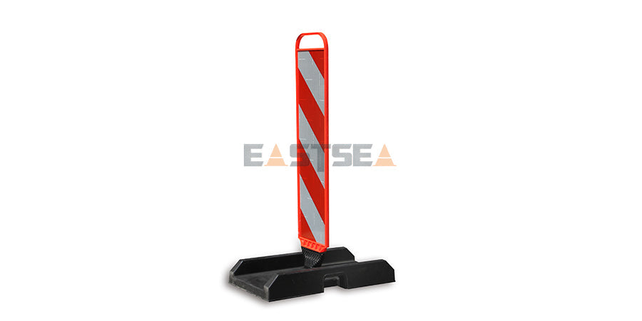 Collapsible & Stackable Flexible Delineator Panel with SpringBack Chevron Design for Traffic Safety