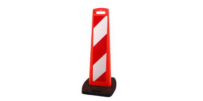 Collapsible & Stackable Flexible Delineator Panel with SpringBack Chevron Design for Traffic Safety