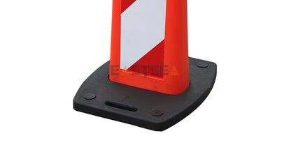 Collapsible & Stackable Flexible Delineator Panel with SpringBack Chevron Design for Traffic Safety