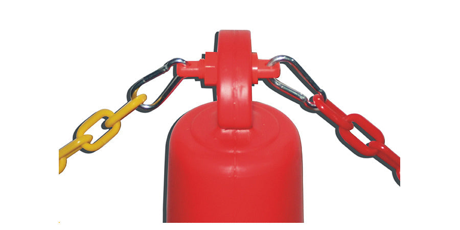 Retractable Top Chain Lock Traffic Post for Parking & Crowd Control