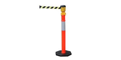 Retractable Top Chain Lock Traffic Post for Parking & Crowd Control