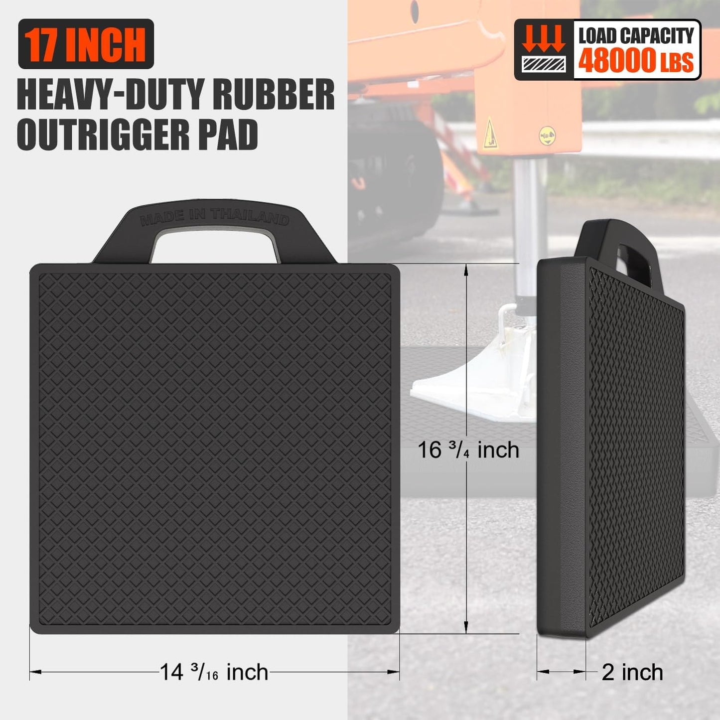 2-Pack Rubber Outrigger Pads