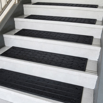 Non Slip Rubber Stair Treads – Peel & Stick or Screw Mount