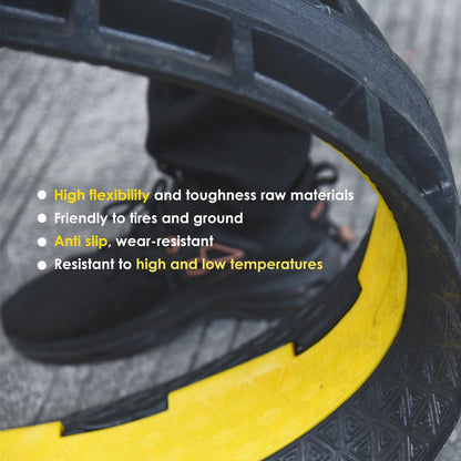 2,3,5-Channel Rubber Cable Protector Ramp with Extra Anti Slip Pattern