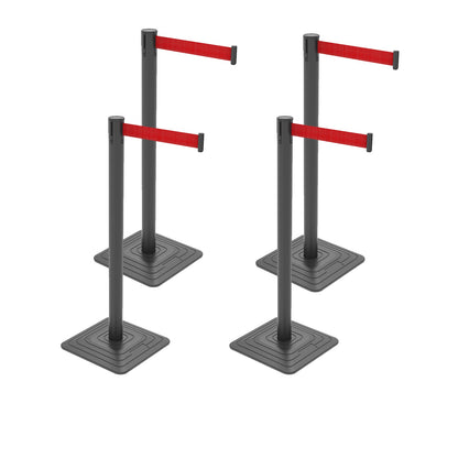 10ft Retractable Belt Stanchion Barrier - close-up detail